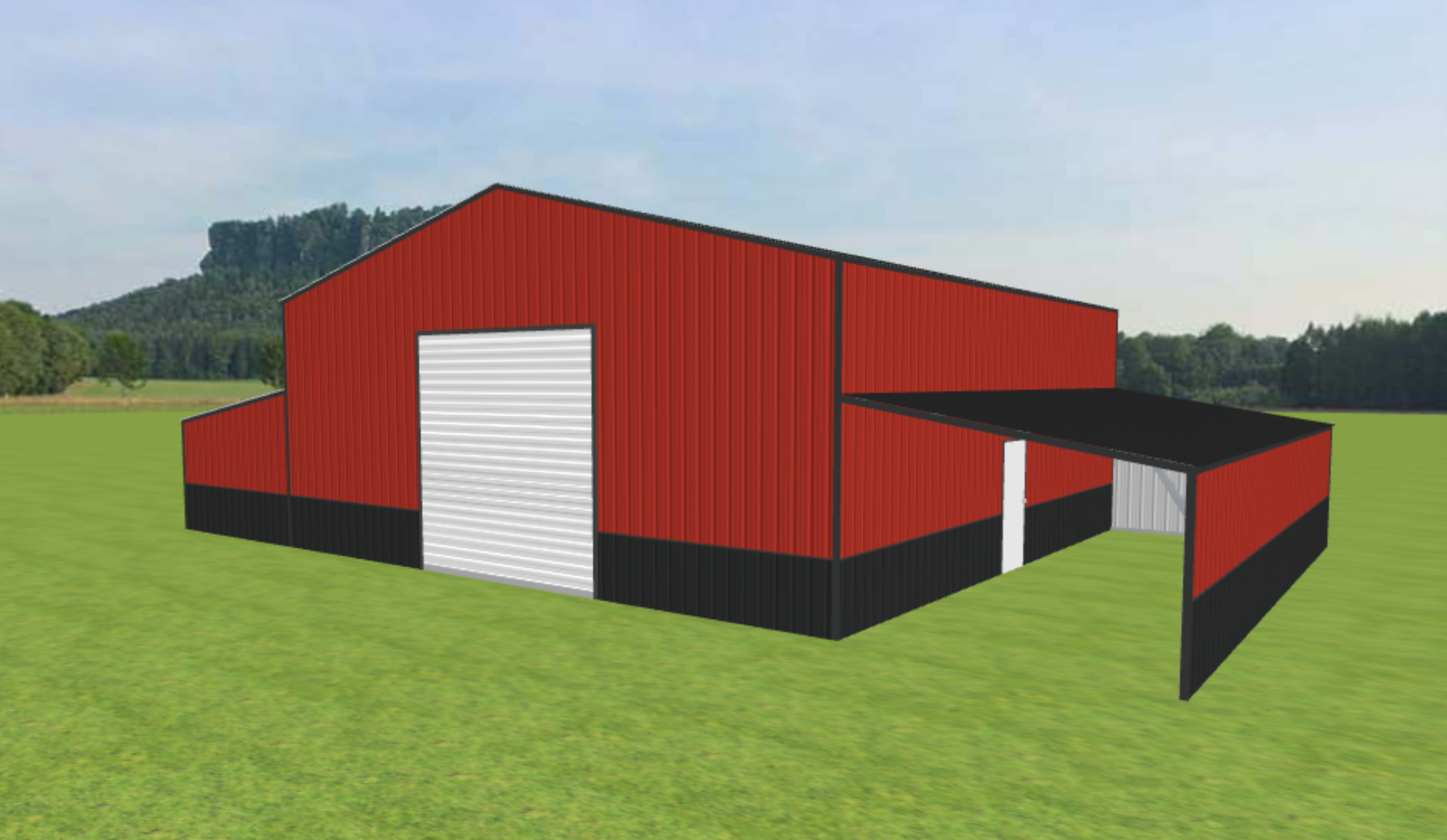 Metal Building 3D Design Example